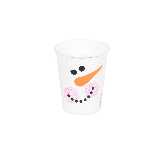 50 Stk. Kaffeebecher Coffee to go Pappbecher Becher 280 ml Größe M Schneemann